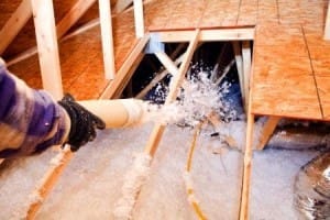 loose-fill home insulation