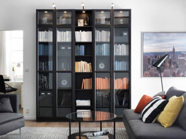 Bookcase with Glass Doors