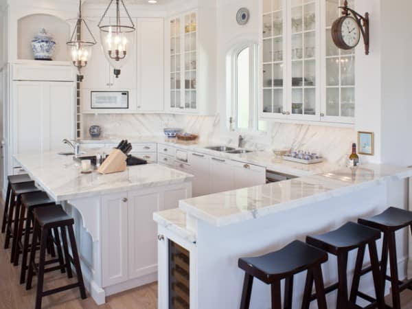 White will leave your kitchen will looking clean and fresh.