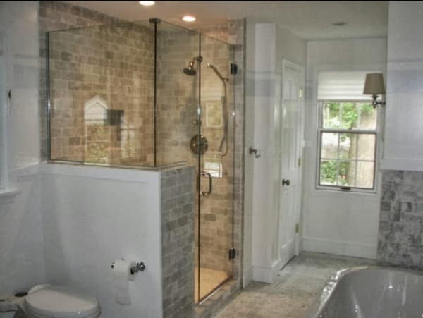 Partial Wall Shower