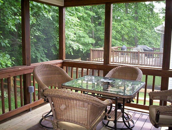 Screened porch