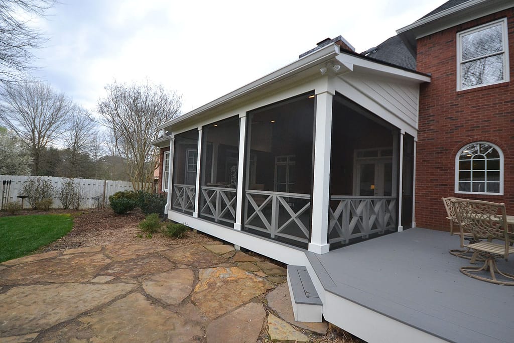 Custom Built Screened Porch In Whittington Creek Enhances Outdoor