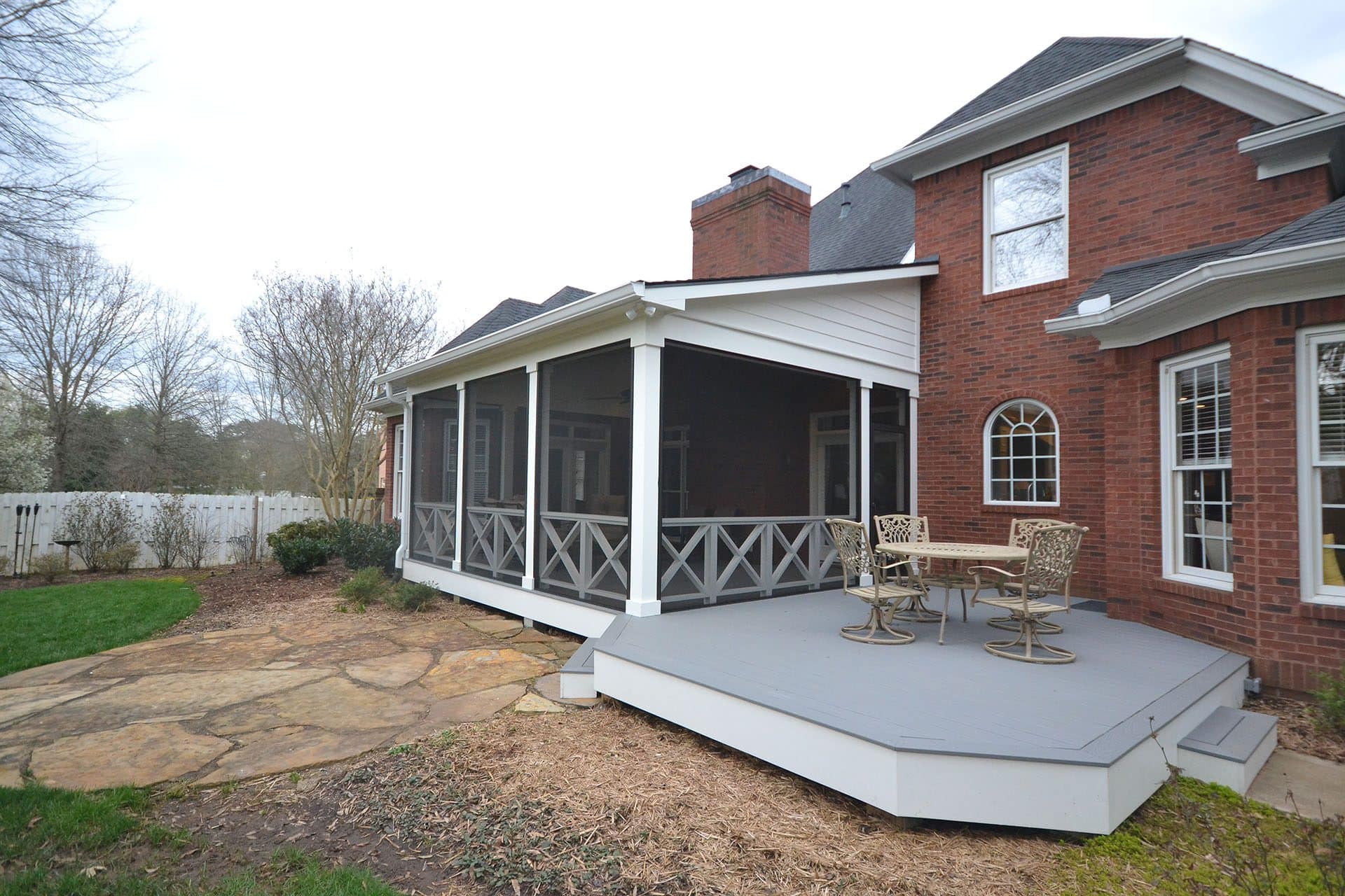 Custom Built Screened Porch In Whittington Creek Enhances Outdoor